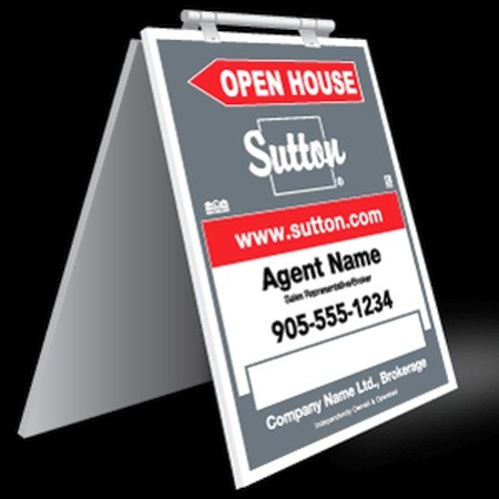 Open House sandwich board